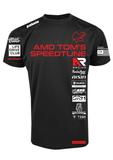 SPEEDTUNED CREW BLACK T-SHIRT